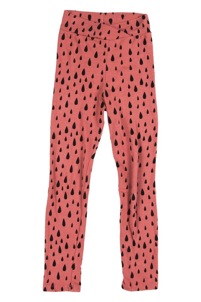 GIRLS Joah Love Nadia Rain Print Crossover Waist Leggings - Image 3 of 4