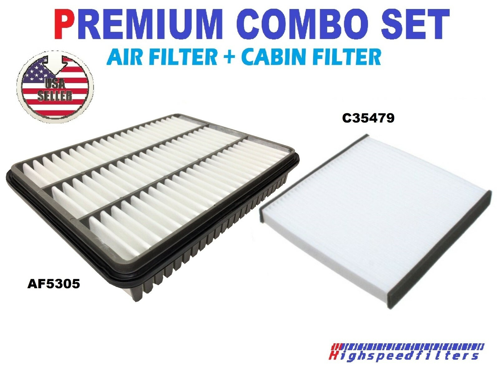 AF5305 C35479 PREMIUM AIR FILTER + CABIN AIR FILTER FOR 2003 2009