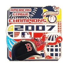 2007 Boston Red Sox MLB American League Champions Raised Glossy Cap Pin