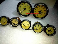 Smiths kit - Elec Temp Oil Fuel Amp voltGauge+ 0-180KMH Speedo+0-80RPM 100 mm YC