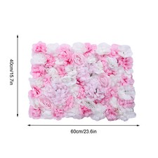 Flower Wall Panel 24" x 16" Artificial Roses Dahlias for Wedding  Party TOP