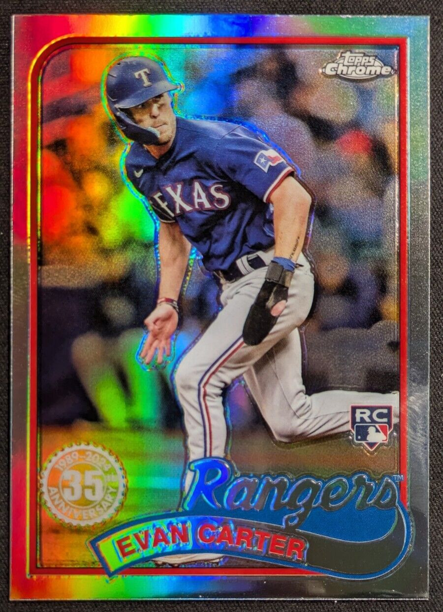 2024 Topps Chrome - 1989 Topps Baseball #89CB-13 Evan Carter (RC)