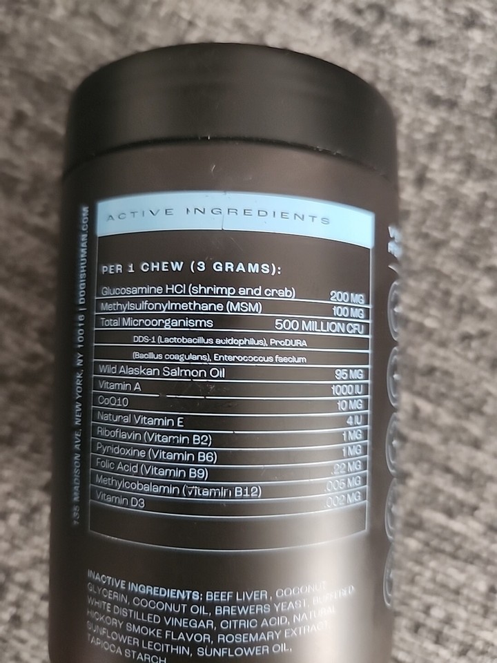 Dog Is Human Beef Edition Multivitamin 60ct Soft Chew Exp. 06/2026 eBay