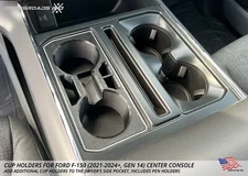 Cup Holders for Ford F-150 (2021-2024, Gen 14) Center Console