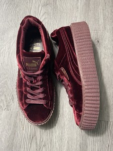Puma Fenty Rihanna Creeper Velvet Royal Purple Fashion Designer Shoe Women S 7 5 Ebay