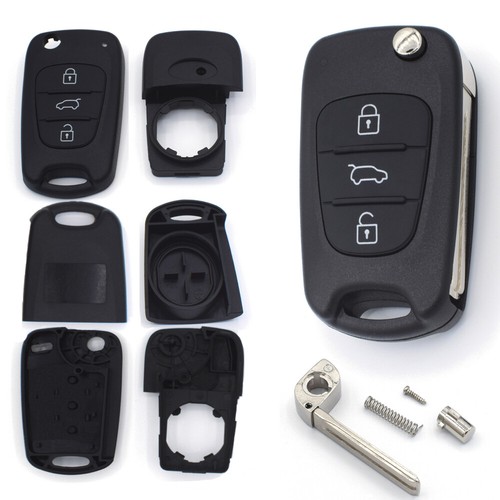 HooRLZ Coque Clé Hyundai, Compatible pour Hyundai i20 i30 i35 iX20 iX35 Kia Rondo Ceed Rio Soul