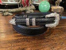 Santa Fe Silversmith James Reid Dgn Sterling Silver Belt Buckle 38-40-1.25/.75  