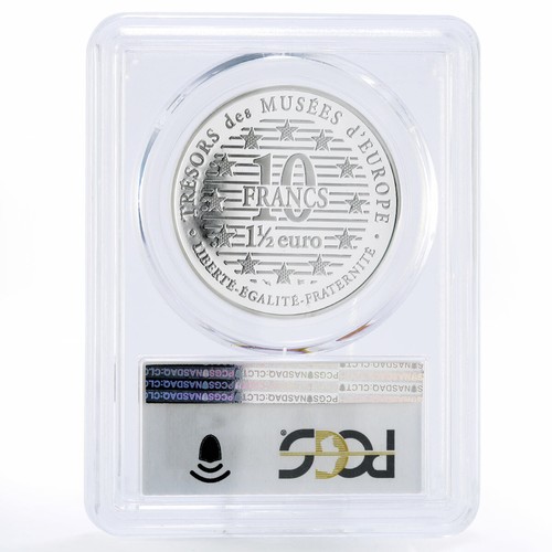 France 10 francs Gustav Klimt Art Kiss PR69 PCGS silver coin 1997 - Picture 2 of 2