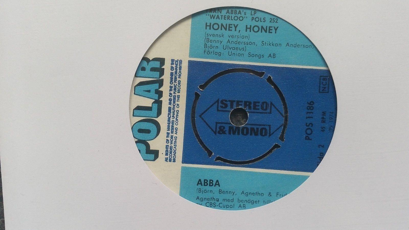 7"" Single Vinyl Abba - Waterloo/ Honey Honey SUNG IN SWEDISH