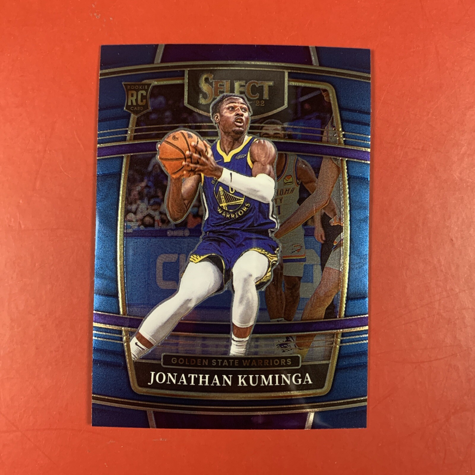 2021-22 Select Concourse Blue Prizm Jonathan Kuminga card #28 RC Warriors