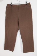 J Jill 12P Petite Brown Cotton Stretch Straight Leg Chino Pants