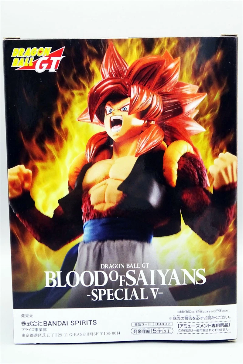 Boneco Dragon Ball GT Super Saiyan 4 Gogeta Blood of Saiyans Special V  Bandai Banpresto