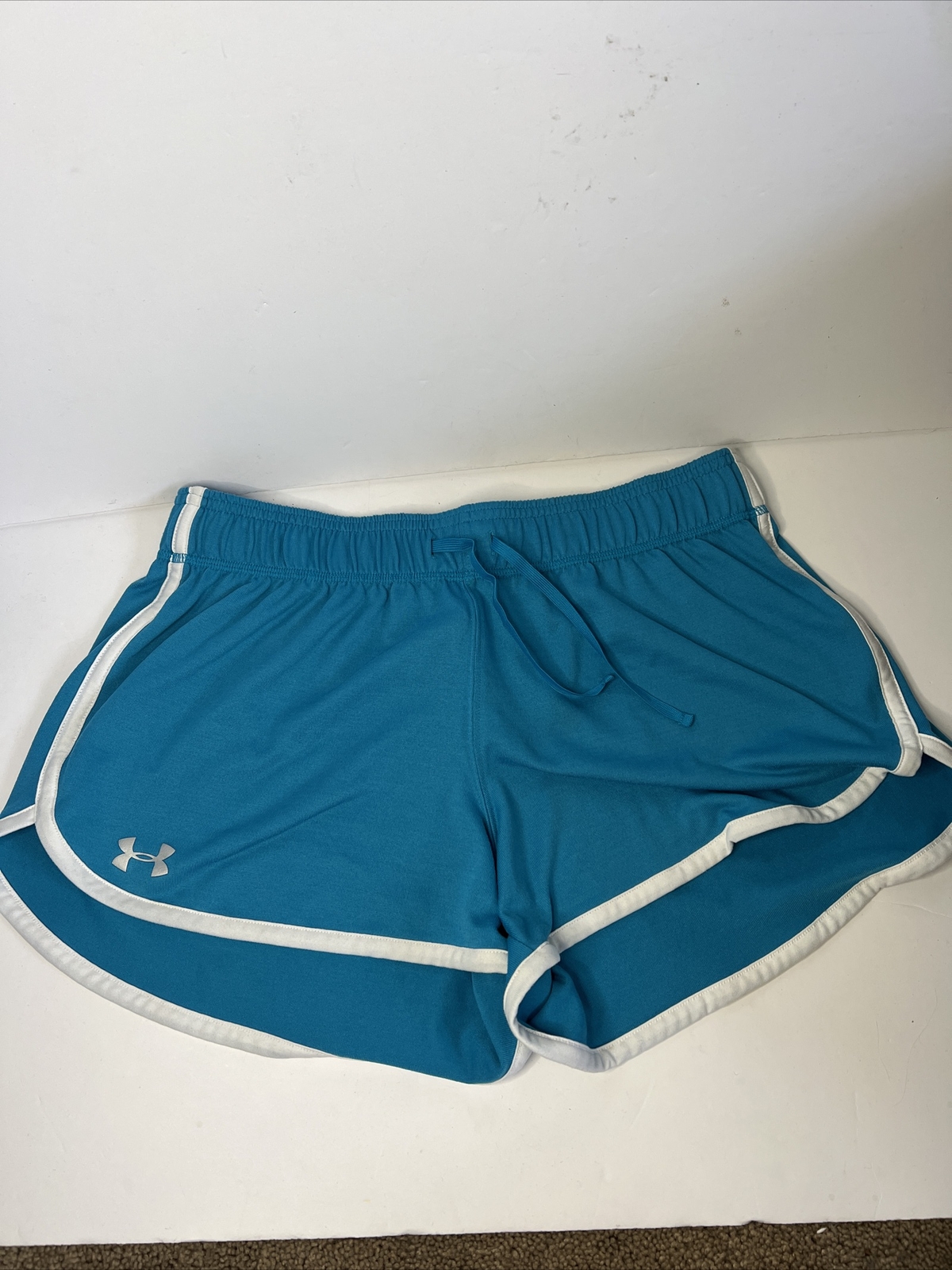 Under Armour Shorts Womens S Small Loose Light Blue Heatgear Stretch ...