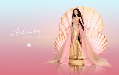 JHDFashiondoll Mizi Evening Glow Aphrodite Gift Set w/Sea Shell Stand One of 3