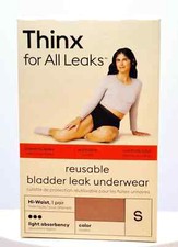 Thinx For All Leaks Light Absorbency Hi-Waist Bladder Leak Underwear Size S -New