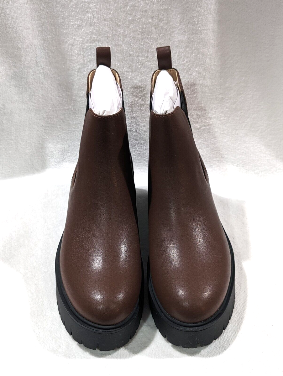 Coach Women's Reid Walnut Leather Bootie (CM588) - Size 7 NWB | eBay