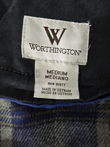 Pleated Dbl Breast Coat, MED Plaid Lined, Vtg Runs Small Matrix Vibes - Picture 4 of 14