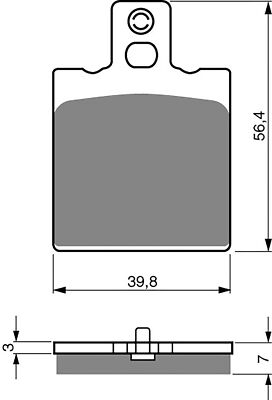 Brake Disc Pads Rear Goldfren S33 For Keeway ARN 125