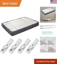 Multi-Purpose Bed Sheet Clamps - Elastic Grippers for Twin to California King