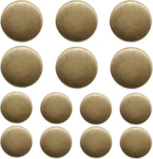 14 Pieces Antique Brass Metal Buttons 20mm 15mm Blazer Buttons Set for Blazer...