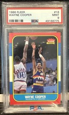 1986 Fleer Wayne Cooper #18 PSA 9 Mint