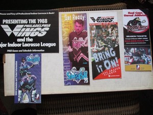 11 Pro Lacrosse (NLL & MLL) Indoor and Field ticket & schedule info brochures