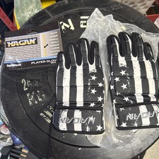 H-2.0 Hagan Hockey Player Glove Dek Street and Ball Hockey (USA/Black) Medium