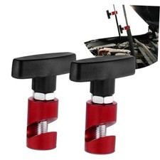 Red Car Hood Prop Struts Clamp - 2PCS Lift Support Clip - Car Lift Support