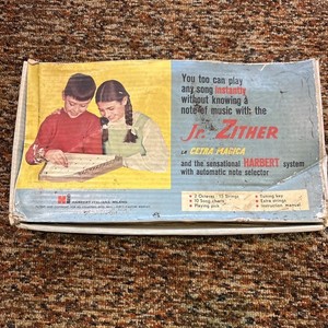 Jaymar Jr. Zither Vintage Instrument Original Box by Harbert Italiano - Italy