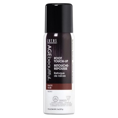 AGE beautiful Root Touch Up Hair Color Spray | 2 Fl Oz (Pack of 1), Black 