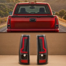 Black Led Tail Lights For 2003-2006 Chevy Silverado 1500 2500 Hd 3500 Left Right