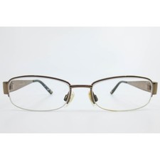 Bebe Courteous BB5028 Brown Leopard Print Semi Rimless Eyeglasses Frames