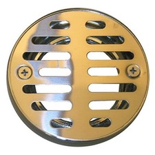 03-1243 3-1/4-Inch with 2 Screws Shower Drain Grate, Chrome Plated