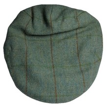 Vintage Olney Men’s Traditional Green Wool Tweed Flat cap  Size 57 7