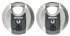Master Lock Disc-Vorhängeschloss - 2 Stück (M40EURT)