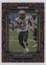2023 Panini Prizm Draft Picks Snakeskin Prizm DeWayne McBride #131 Rookie RC