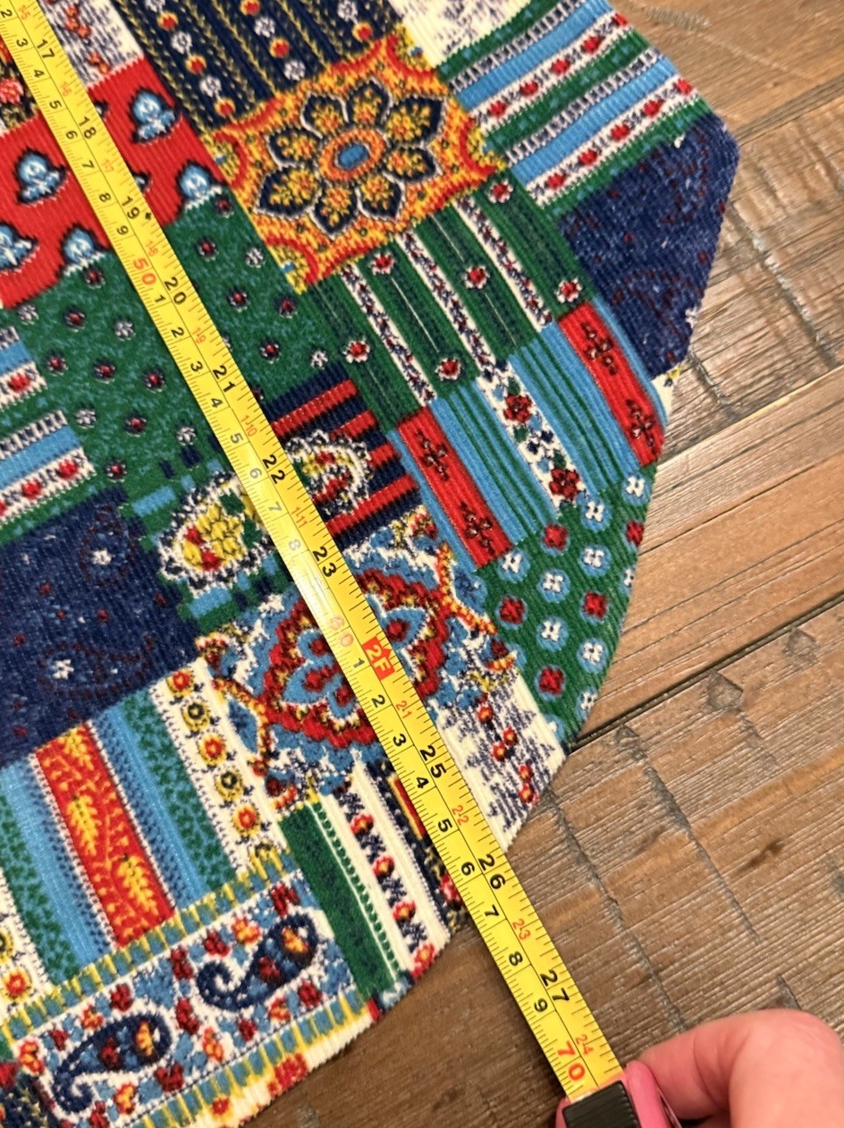 Vintage Patchwork Corduroy Button Down Shirt Boho… - image 10