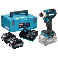 Makita TD001GD201 Akku-Schlagschrauber 40V 2X 2,5 Ah Akkus + LadegeräT Im Makpac