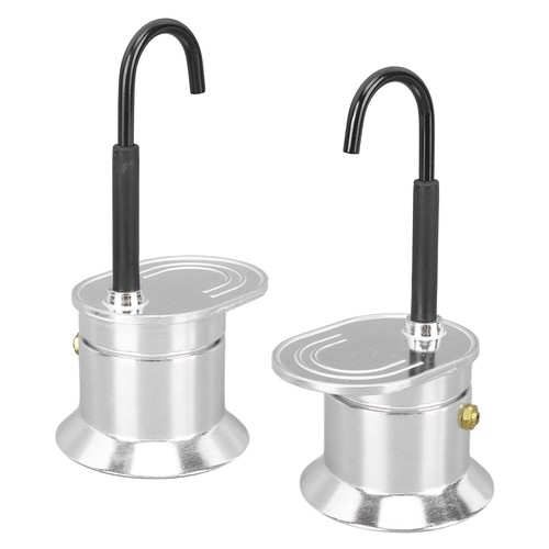 Moka Compatta Monoporzione 50ML Alluminio Piano Cottura Caffettiera Italiana per - Foto 4 di 12