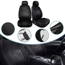2 Stück Auto-Sitzbezüge Vorderbank - Kunstleder für Mazda Honda Universal