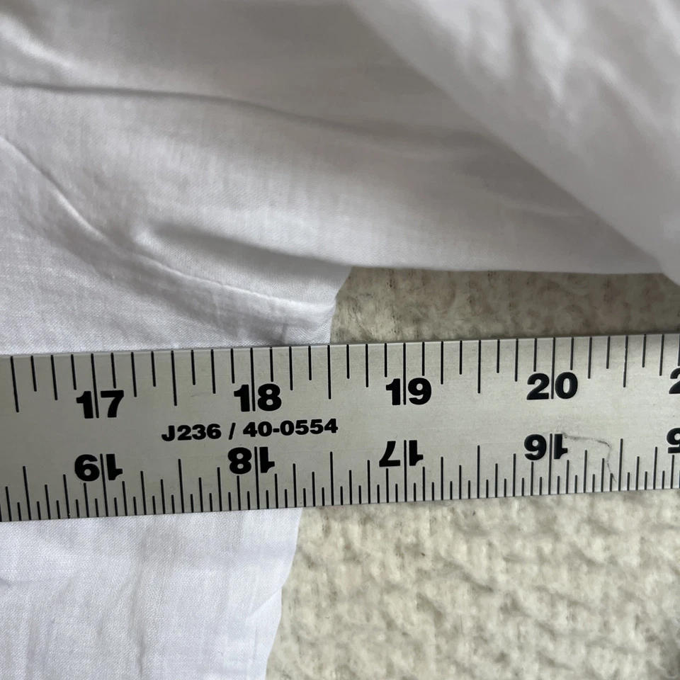 J Crew Top de encaje con cintura ceñida en voile de algodón XS Blanco Foto 4 de 4