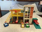 Vintage 1970’s Fisher Price Play Family Little People Garage #930 *Complete*