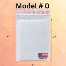 100 Pcs #0 6x9 Poly Bubble Mailers Padded Envelopes Shipping Mailing Bags