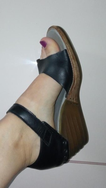 Women Dr. Martens Heels Black Leather 37 #7KQP