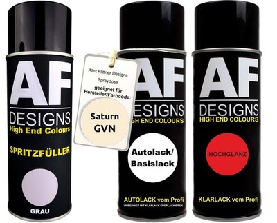 Spritzfüller Set für Saturn GVN Moon Beam White Klarlack Spritzfüller Grundierun