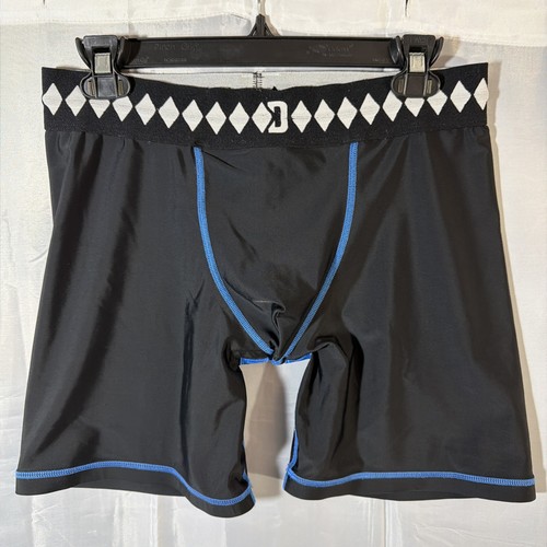 DIAMOND Athletic Shorts MMA Size L LARGE Nylon Spandex BUILT IN JOCK SUPPORTER