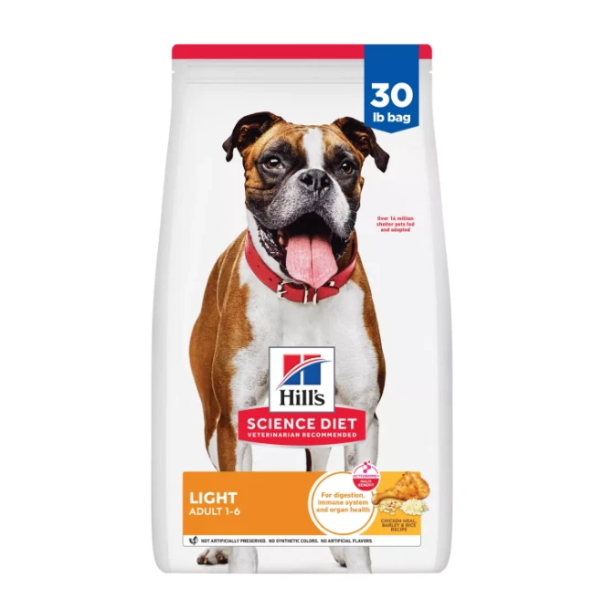 NEW Hill Science Diet Light Adult Dry Dog Food - Chicken Barley