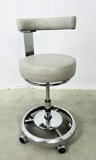 Rollhocker Behandlerstuhl Arbeitsstuhl Grau Zahnarzt Dental GEPRÜFT
