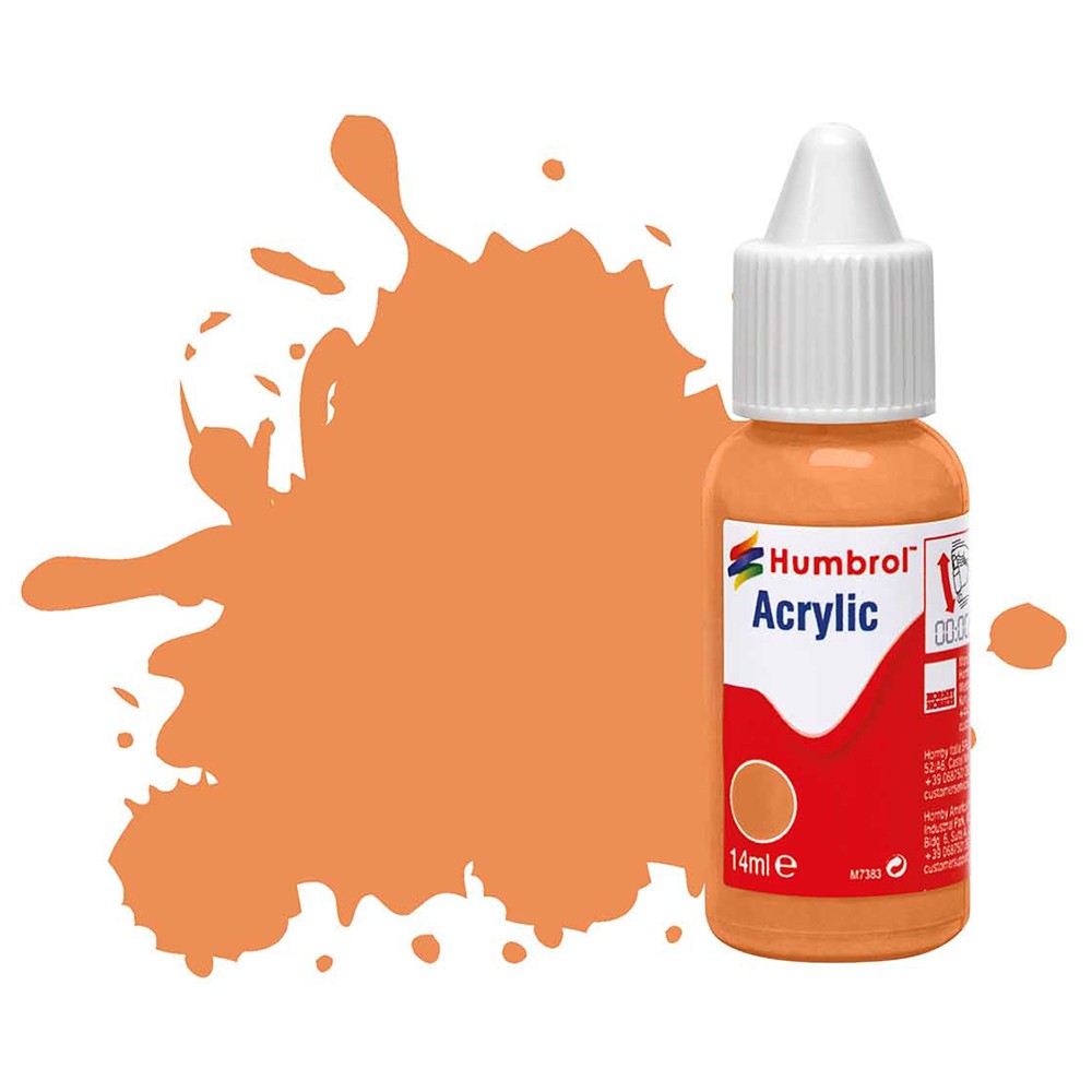 Humbrol Acrylic Paint No 61 Flesh Matt 14ml Fast Dry Modelling DB0061
