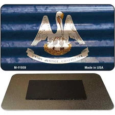 Louisiana Corrugated Flag Magnet Fridge Refrigerator Home Kitchen Decoration